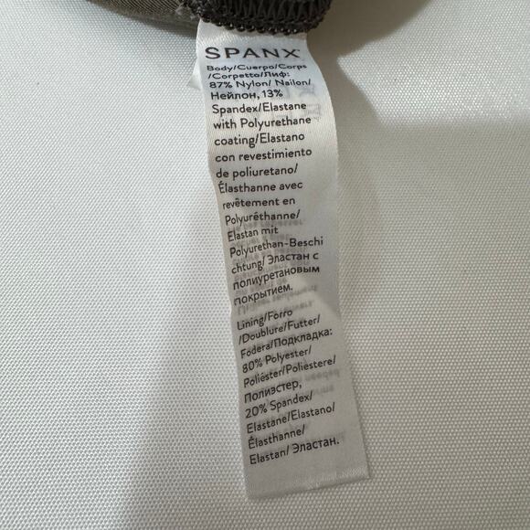 Spanx Faux Charcoal Gray Leather Leggings Size S - Picture 6 of 10